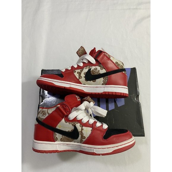 Pre-Owned Mens Size 7.5 Light Bone Nike SB Dunk Mid Linoleum Skateboarding Shoes main image 7